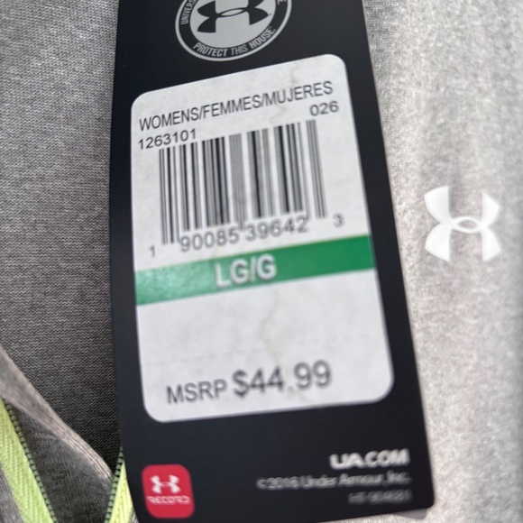 Womens Under Armour Femmes MuJeres Heat Gear in size Large in Gray - Picture 2 of 6